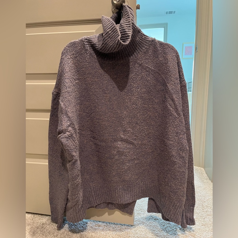 Few Moda purple turtleneck Oversized Sweater Size S